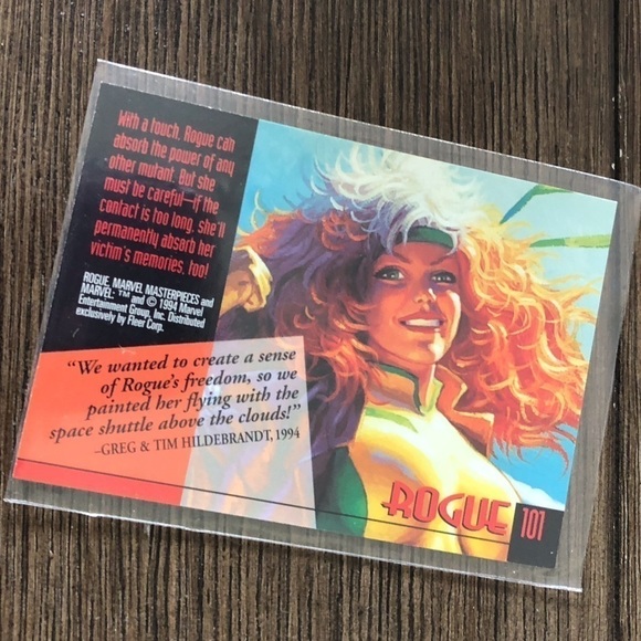 ’94 Marvel Masterpieces trading card: Rogue #101 - Picture 2 of 2